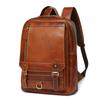 Morsut Men's Genuine Leather Backpack, Business Backpack, Large Capacity, A4 Size, Fits 15-inch Laptop, Perfect for 1-2 Day Business Trips, Travel,