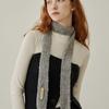 ADAUL Thin Long Tie Muffler - Grey
