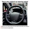 Чехол на руль автомобиля для Renault Clio 2013-2019, ручная работа, настраиваемый, нескользящий, из микрофибры, плетеный, аксессуары для интерьера