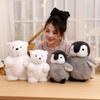 Cute Cute Polar Hall White Polar Bear Doll Snow Cave Polar Bear Little Penguin Cub Rag Doll Tutu