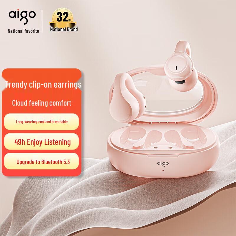 aigo TJ170 TWS Open-Ear Clip Bluetooth Earphones