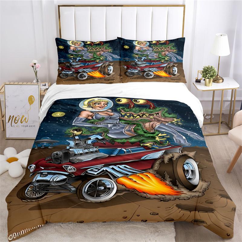 Мультяшный забавный крыса Финк постельное белье пододеяльник с наволочкой домашний текстиль Twin Full Queen King детский подарок