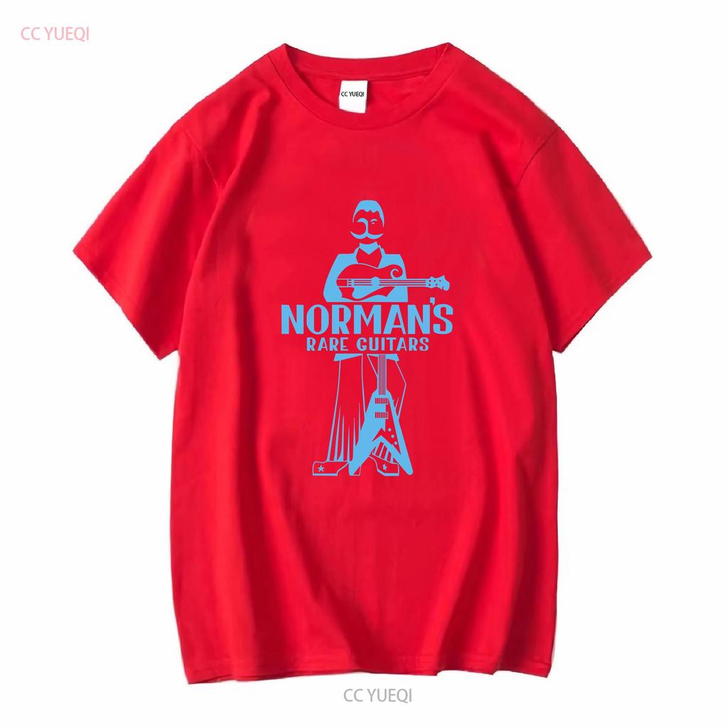 New Funny Normans Rare Guitars Since 1975 T shirt MEN BLACK ZISE S 5XL vintage Washed graphic homme Slightly streetwear