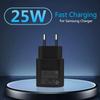 PD 25W USB C Charger Quick Charge 3.0 Super Fast Charging Type C Cable For Samsung Galaxy S24 S23 S22 S21 S20 Ultra Plus S21FE S20FE
