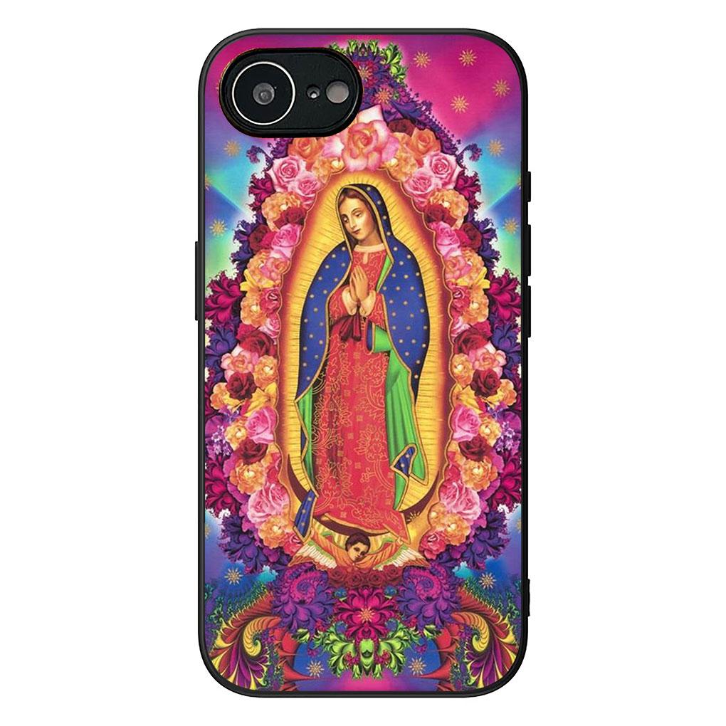 Phone Cover for Apple iPhone 17 16 14 15 Pro Max Plus 15+ 16E XR ProMax Air 16+ Casing Flexible Case Virgen de Guadalupe