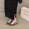 Fashion Women High Heels Summer New Fashion Pointed Toed Pumps Female Stiletto Slingback Shallow Weddings Bridal Shoes Zapatos Mujer