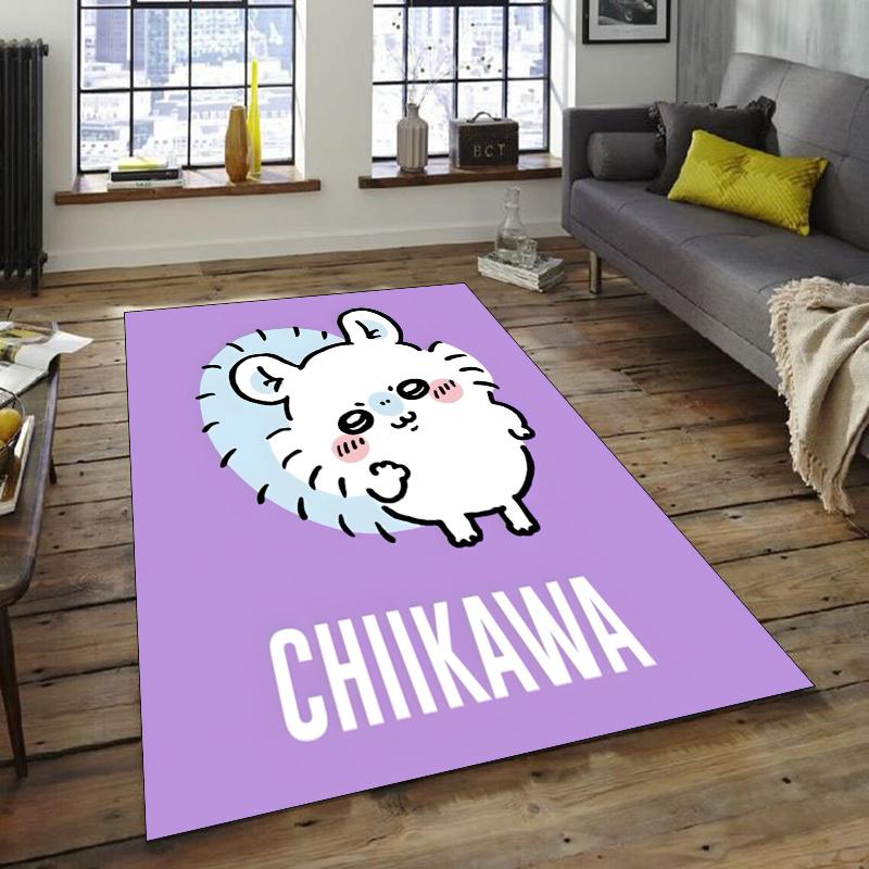 Chiikawa Design Area Rug - Non-Slip, Soft & Cozy Floor Mat for Living Room, Bedroom, Office - Indoor/Outdoor Decorative Carpet