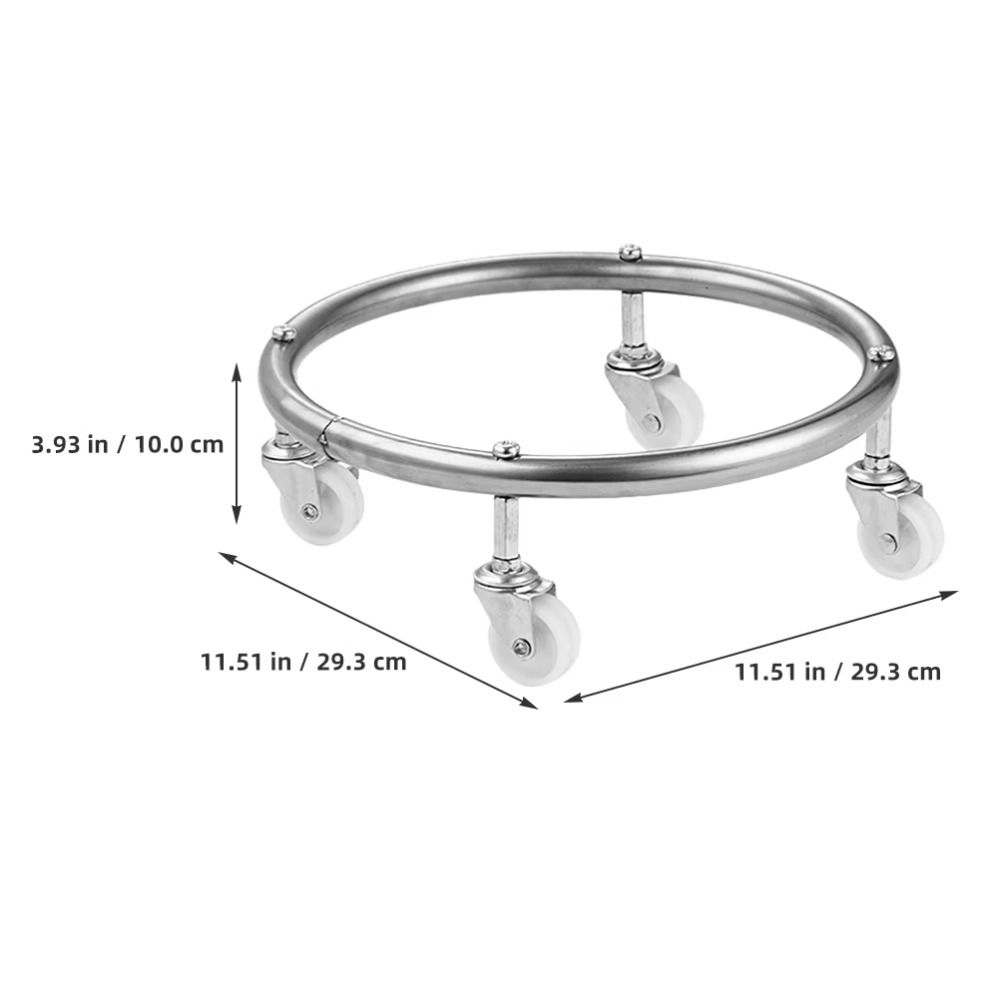 Moveable Wheels Cylinder Gas Bottle Mobile Bracket Gas Tank Bracket Outdoor Indoor