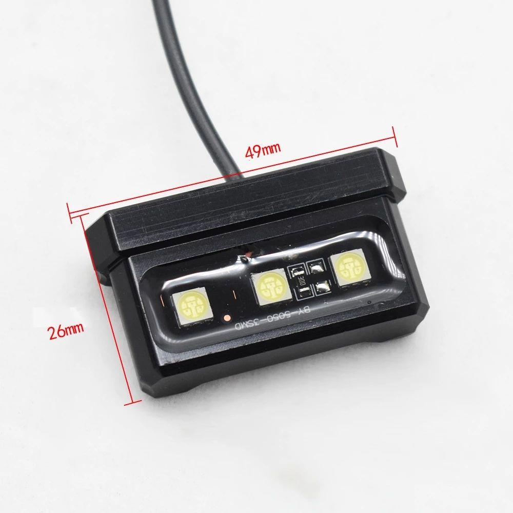 Mount Lighting Motorcycle Accessories License Plate Light Decorative Lamp Tail Light LED Light