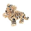 Tiger Keychain Three Dimensional Small Tiger Rhinestone Car Keychain Ladies Bag Ornaments
