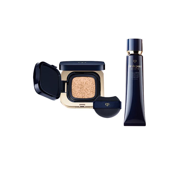 Clé De Peau Beauté (Cpb) Набор макияжа (Тональная основа-кушон, Корректирующий крем-вуаль)