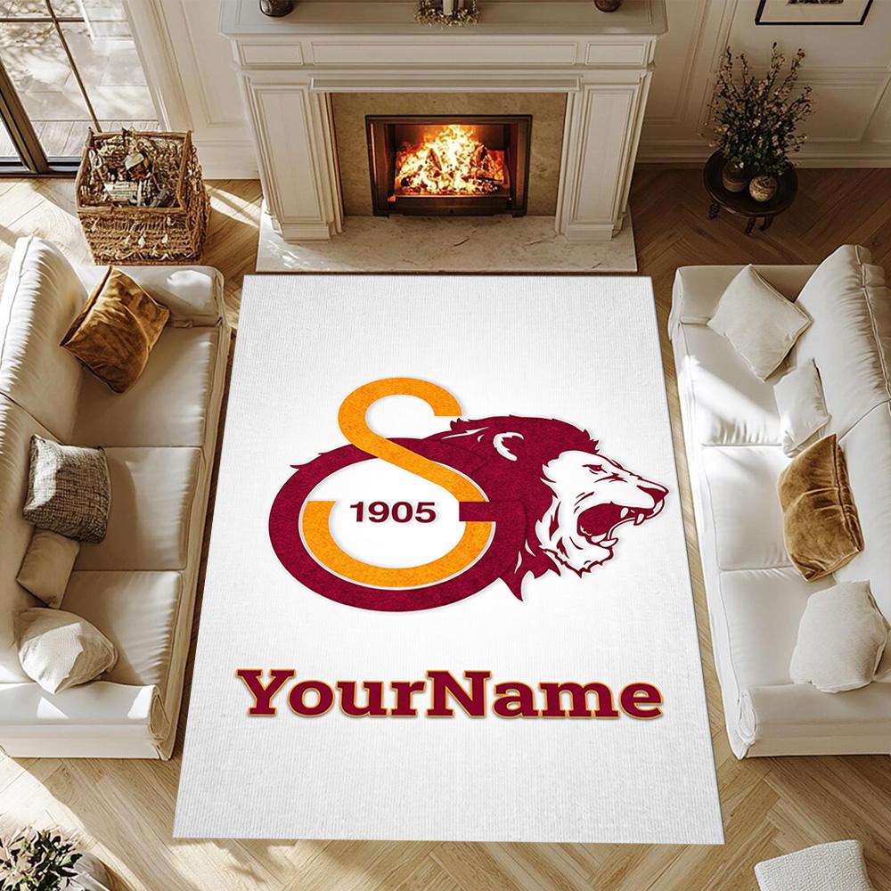 Galatasaray 388 Customized Name Area Rug Design for Kitchen Decorate room Game Room Living Rooms Anti-slip Rug Anime Office Decor