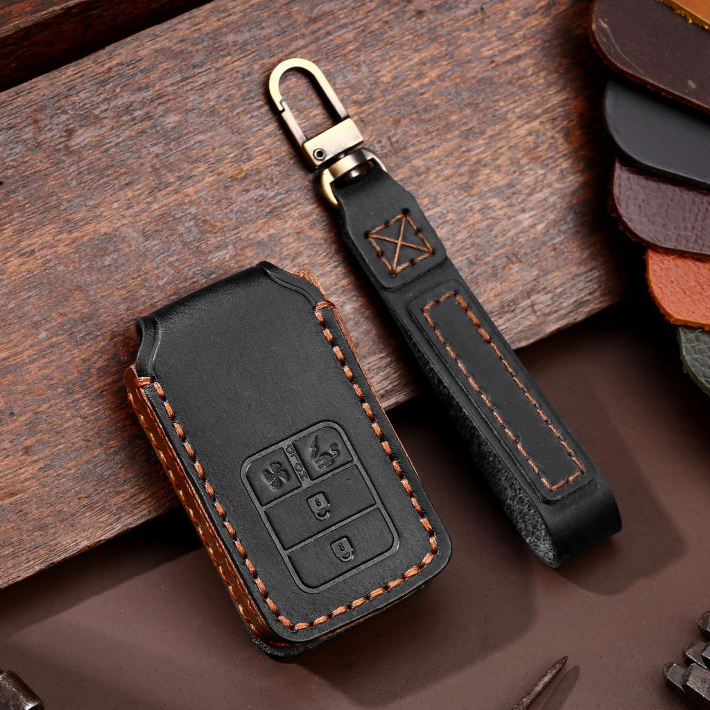 Car key cover is suitable for Honda key cover Civic Accord handmade leather key cover
