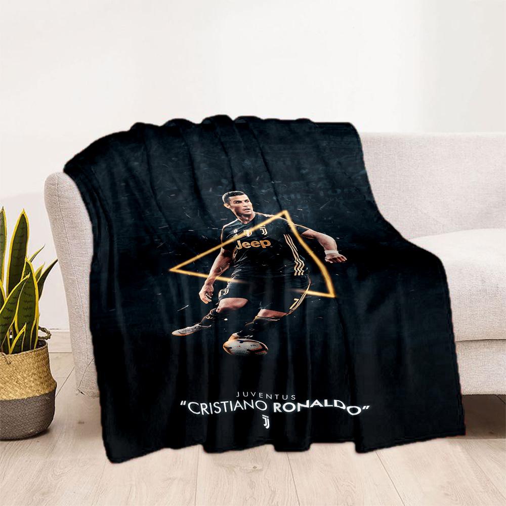 Ronaldo's Solitude Pitch Blanket Ultra-Soft Suitable for Picnics Office Seaside Four Seasons Multipurpose Playful Design Gifts For Family Or Friends