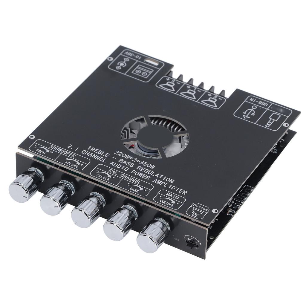 ZK AS21 Bluetooth Amplifier Board Dual Channel TPA3255 Chip 220Wx2 Plus 350W Sound Power Amplifier Module 16‑38V