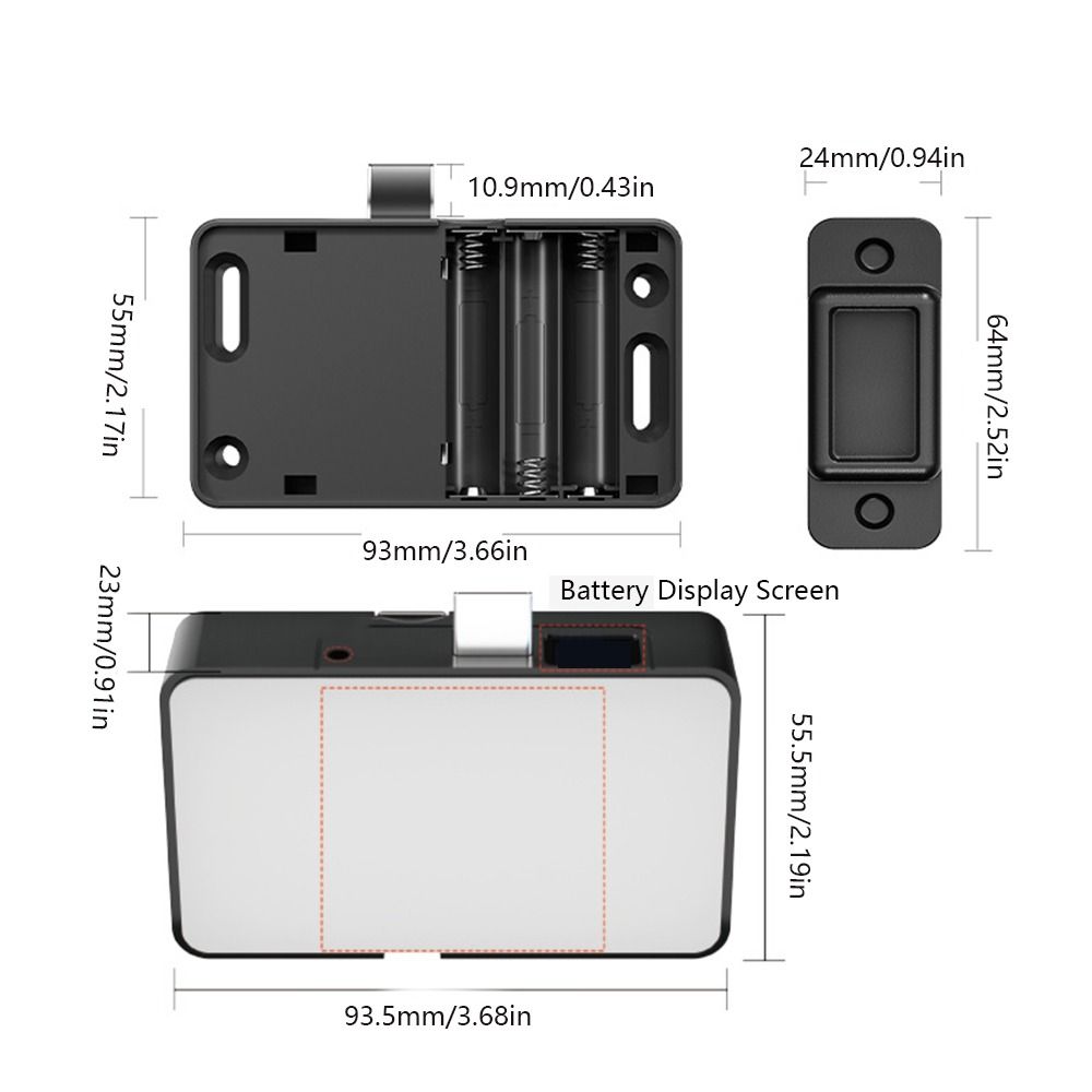 Invisible Design Invisible Smart Lock Card Swiping Cabinet Lock Swiping Invisible Lock Wardrobe