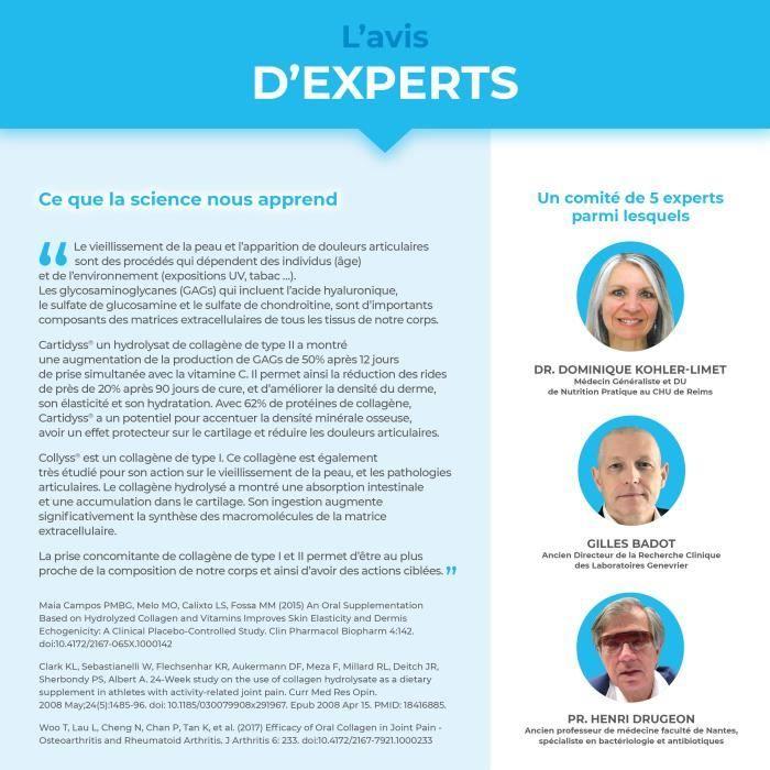 Collagène Marin Type I & II – Hydratation de la peau & protection des os et des articulations - 90 gélules MADE IN FRANCE -