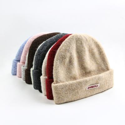 Маленькое лицо теплая шерстяная шапка женская прилив осень и зима универсальная наклейка вязаная шапка холодная шапка мужская