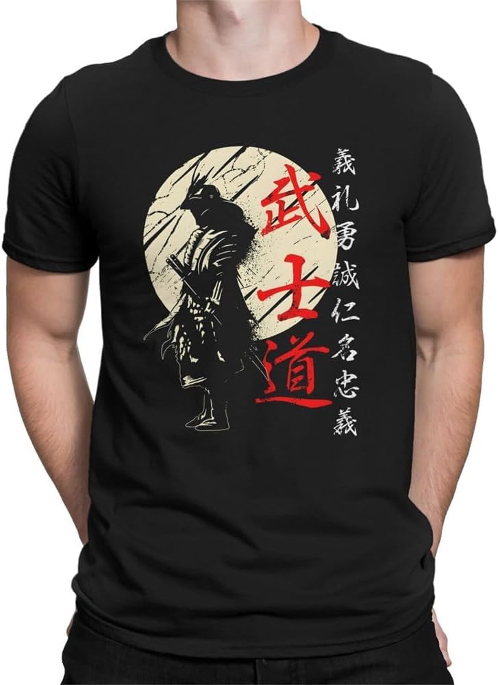 Bushido Code Samurai Japan Gift T-Shirt Black