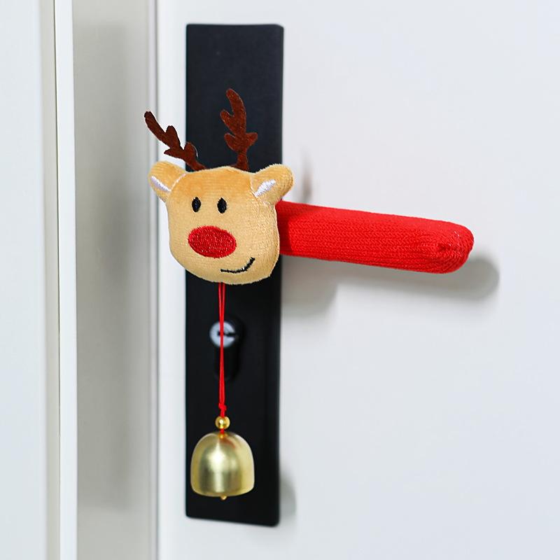 Door Handle Christmas Decorations Ornament Santa Claus Covers Xmas Gifts New Year's Eve Decorations Family Festives Accessories