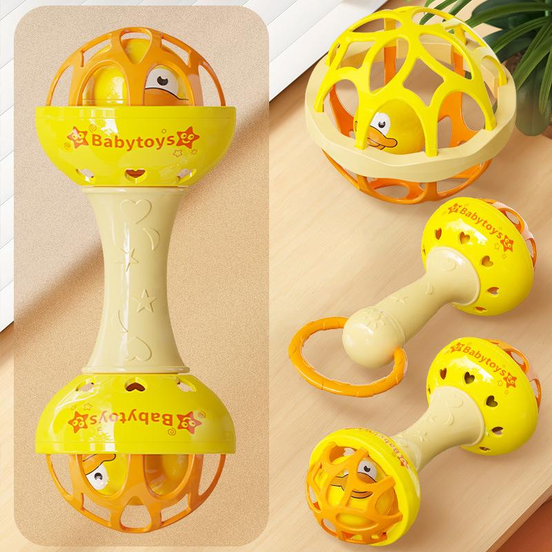 Детская игрушка Мяч-клатч Погремушка Палочка Фитнес Мягкий резиновый мяч Новорожденный Раннее развитие Хватка Песочный молоток Игрушка