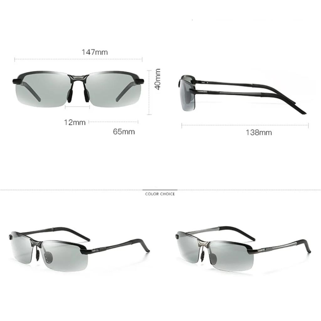 Солнцезащитные очки день и ночь, очки двойного назначения для вождения, меняющие цвет поляризационные солнцезащитные очки, очки для рыбалки