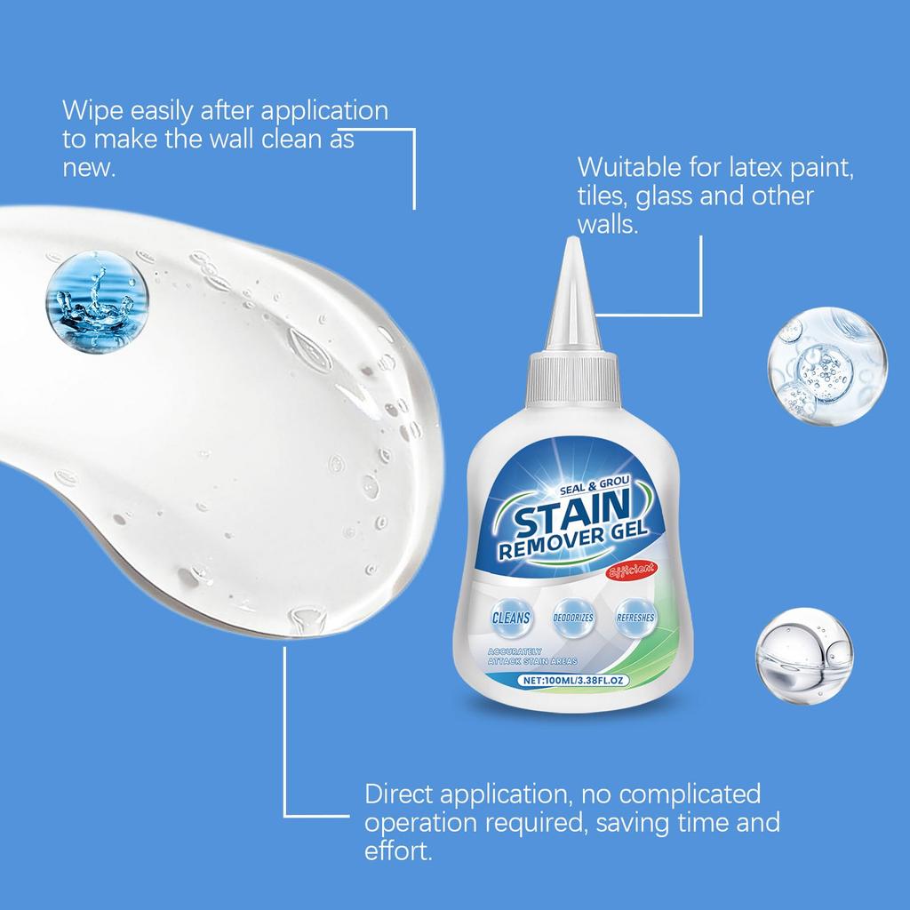 Бытовой многофункциональный чистящий гель; Гель для дезинфекции стен; Сильный дезактивирующий гель;Подходит для чистки стен, пола и кухни(100мл)