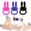Penis Ring Cock Stretchy Intense Clit Stimulation Silicone Tongue Vibrator Sex Toys for Couple Adults Products Delay Ejaculation