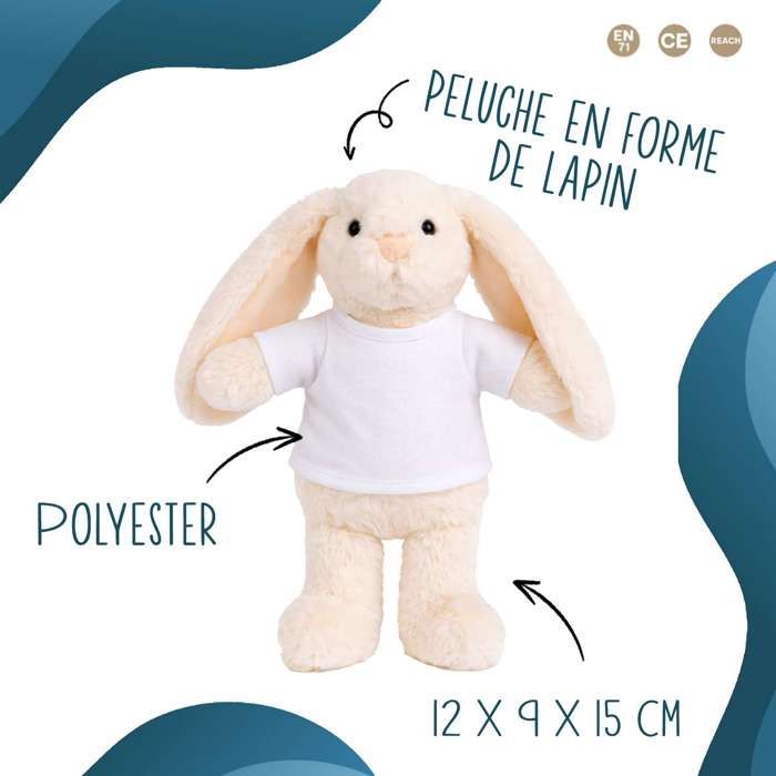 Planetee Peluche Lapin Bébé Doudou Emma Adorable Etre Licorne Cadeau Naissance Fille Nouveau-Né Baby Shower