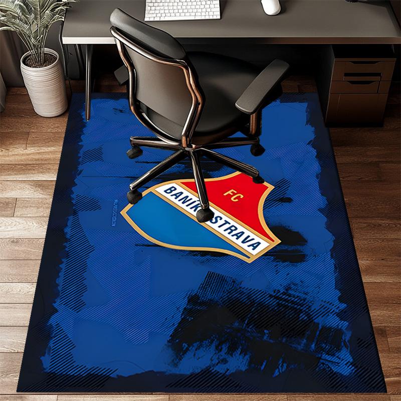 Banik Ostrava Crest Emblem Rug Game Carpet, Floor Mat for Bedroom Living Room Entryway Rug, Home Decor Idea Gift for Christmas birthday