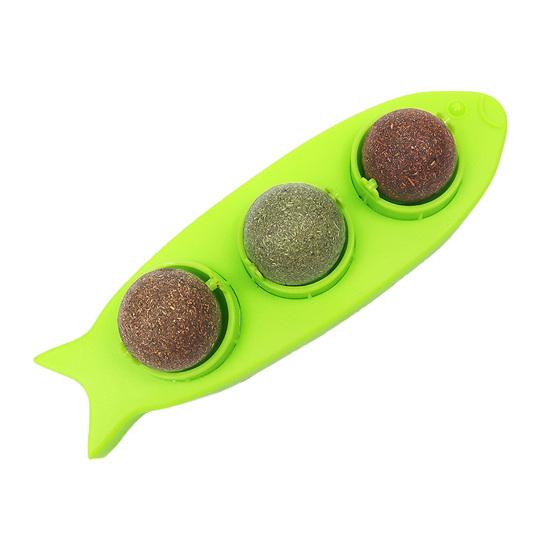 Игрушка для домашних животных с кошачьей мятой, вращающаяся, чистящая, дизайн для кошек, зубы в 1 закуске, 3 игрушки для котят с кошачьей мятой, товары для кошек