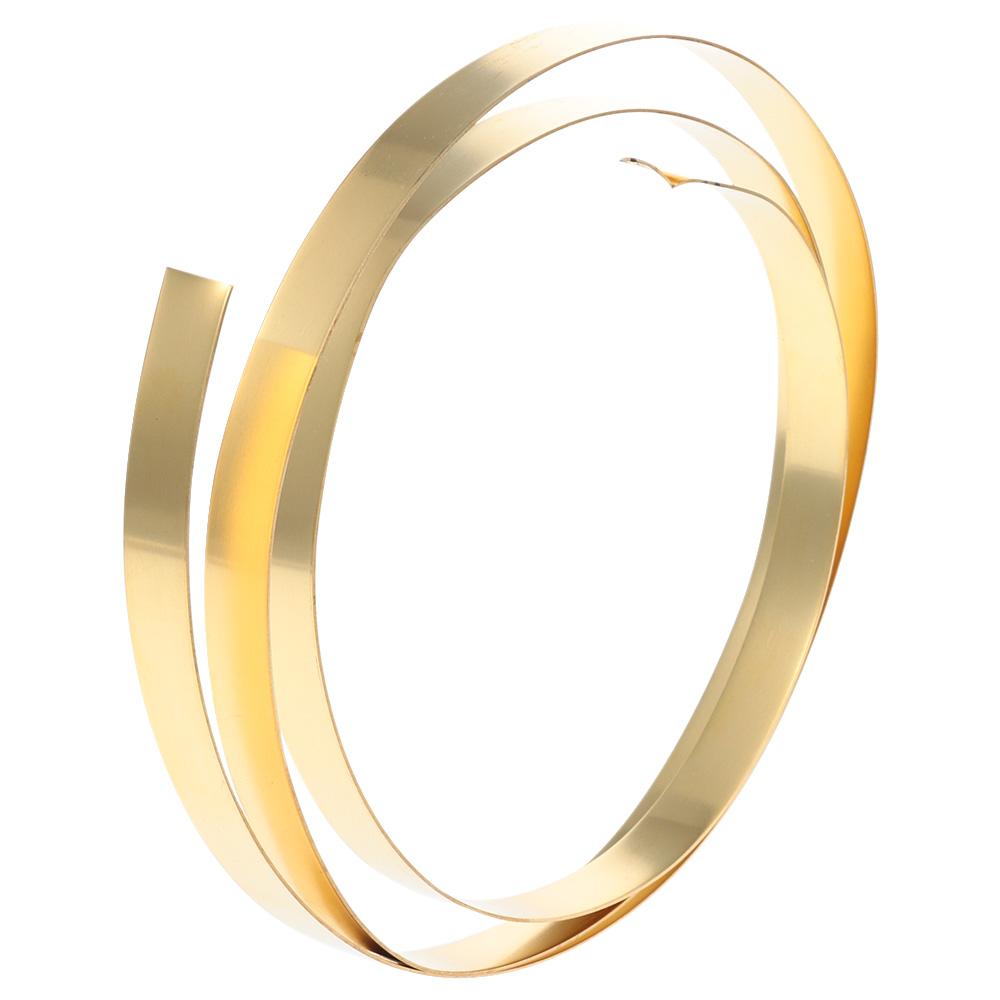 Рулон желтой латуни 1000 мм x 10 мм Тонкая латунная полоска Золотая пленка Проволока Закладка Штампованная табличка