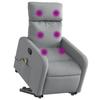 VidaXL Fauteuil Inclinable de Massage Électrique, Chaise de Relaxation avec Dossier et Repose-pied Réglables, Siège de Salon 3206726