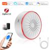 Tuya ZigBee WiFi Smart Siren Alarm 96dB Sound and Light Home Security Alarm Smart Life APP Works with Alexa Google Assistant