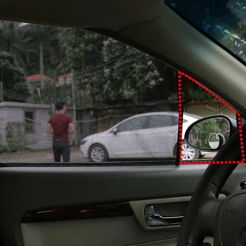 Window Sunshades Heat Insulation Foldable Curtain Auto Exterior Accessories Magnetic Car Sunshade Anti-UV Front/Rear Side