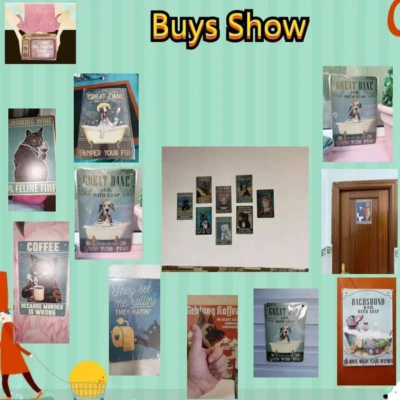 Hot Dog Fresh Hamburgers Metal Signs BBQ Vintage Posters Home Kitchen Wall Decor Iron Plate Painting Fast Food Shop Plaques