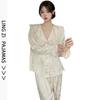 1011 new French style jacquard butterfly pajamas women's fashion explosion going out foreign high-end loungewear