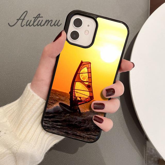 Чехол для телефона Extreme Sports Windsurf Sailing для iPhone 17 Air 15 16 11 12 13 14 Pro Max Plus coque Fundas Shell