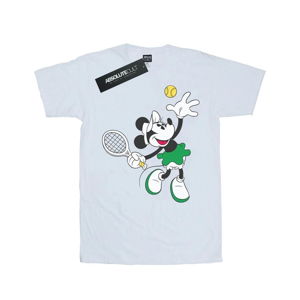 Disney Womens/Ladies Minnie Mouse Tennis Cotton Boyfriend T-Shirt