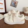 College Style Niche Casual Versatile Board Shoes Women's Autumn New Thick-soled High-value White Shoes Bread Shoes