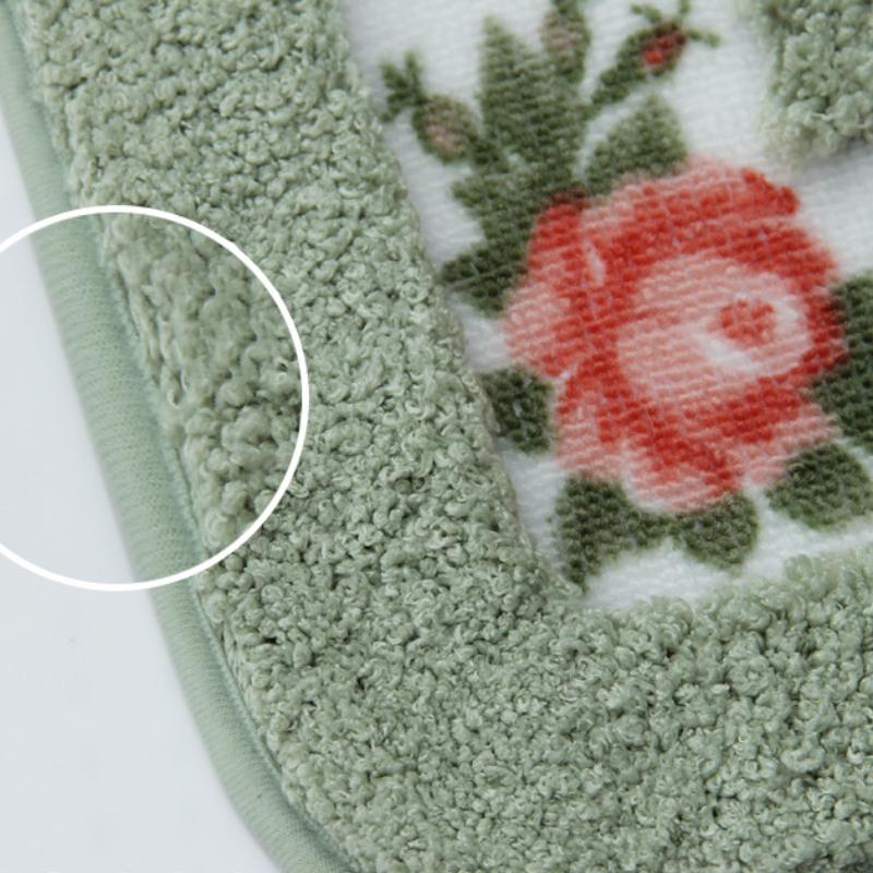 50x50 см сельский U-образный чехол на сиденье унитаза, напольный коврик, впитывающий туалетную воду, дверной коврик, водонепроницаемый и противоскользящий коврик для ног, ковер для ванной комнаты