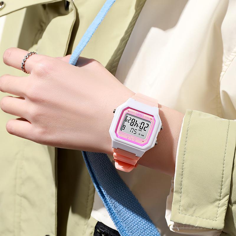 Новые детские светодиодные цифровые часы студенческие многофункциональные спортивные часы для улицы минималистичные мужские и женские электронные часы