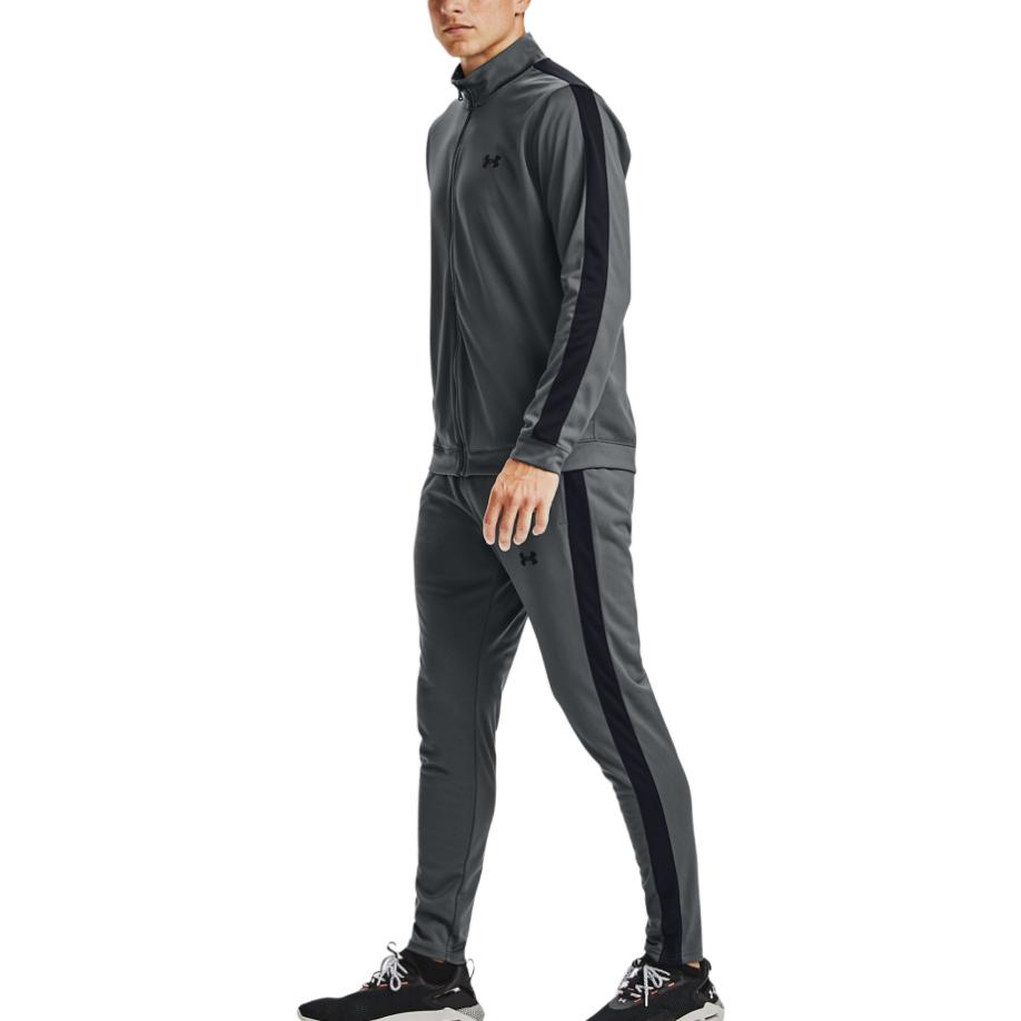 Under Armour Solid Color Zip Jacket Casual Sports Suit Men Jackets Gray 1357139-012