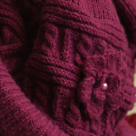 Женская утепленная вязаная шапка с цветком, крючком, шляпа-ведро для пожилых женщин, зимняя теплая шляпа рыбака для активного отдыха