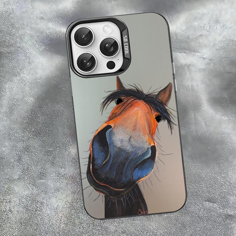 Фридрих Великий красивый конь Чехол для телефона для iPhone 16 15 14 13 12 11 Pro Max X XR XSMAX 8 7 Plus Матовый противоударный задний чехол