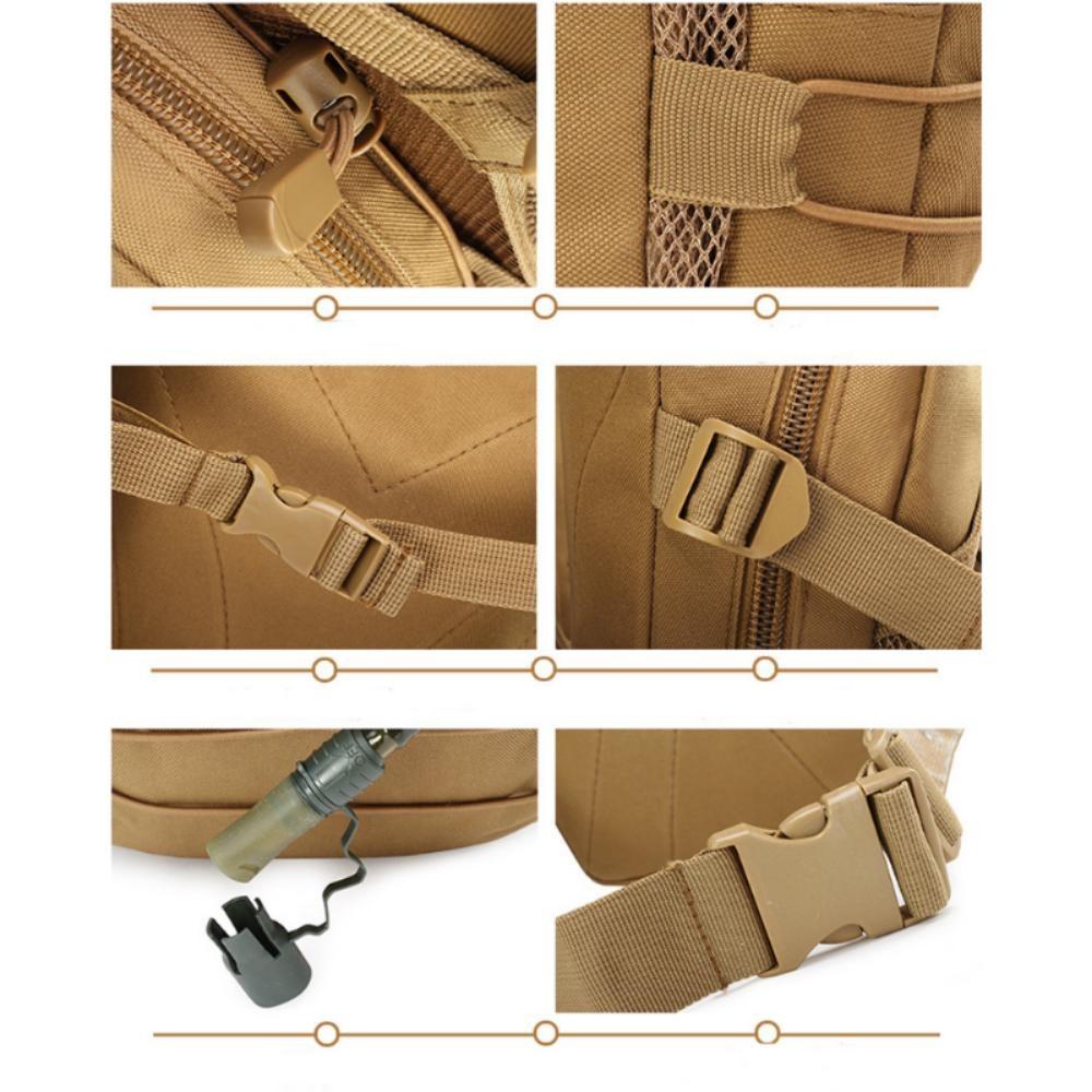 3L Running Water Bag Hiking Hydration Backpack Military Camel Rucksack for Camping Outdoor Fishing Cycling Water Pouch