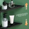 1/2Pcs Bathroom Corner Shelves Rust-Proof Easy Installation 304 Stainless Steel Shower Rack with Drainage Design