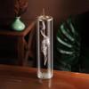 Upside Down Metal Incense Holder with Glass Container | Anti-Ash Aromatherapy Burner | Home & Club Decor