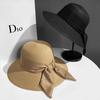 Straw Hat Female And Female Sunshade Summer Outing Beach Hat Bow Sun Hat Sunscreen Hat Versatile Large Brim