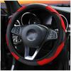 Universal Leather Car Steering Wheel Cover for Toyota Corolla Yaris Auris CHR Camry Prius RAV4 Highlander Anti-Slip Dust-proof